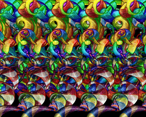 fractal stereogram jungle tangle 1