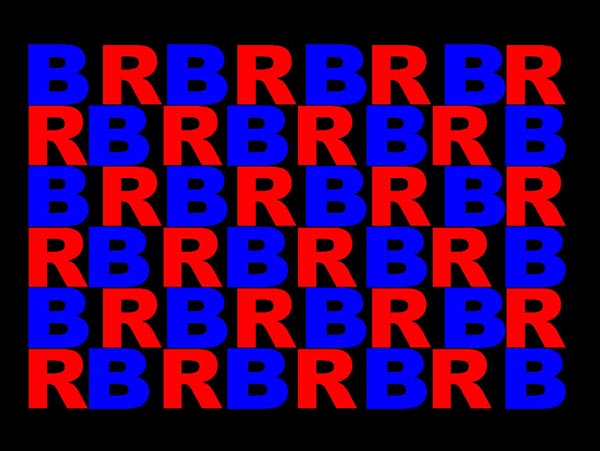 stereogram optical illusion Chromostereoposis