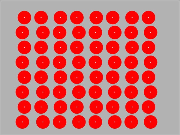 stereogram optical illusion cyan glow